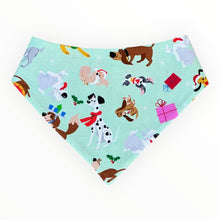 Load image into Gallery viewer, Light Green Christmas Dog Bandana