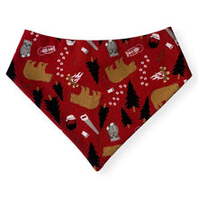 Load image into Gallery viewer, Christmas Lumberjack Dog Bandana