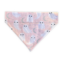 Load image into Gallery viewer, Pink Ghost Halloween Dog Bandana