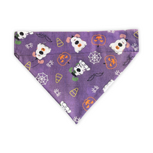 Load image into Gallery viewer, Ghost Dog & Bats Halloween Reversible Dog Bandana
