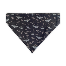 Load image into Gallery viewer, Ghost Dog & Bats Halloween Reversible Dog Bandana