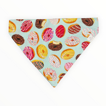 Load image into Gallery viewer, Donuts Blue Dog Bandana