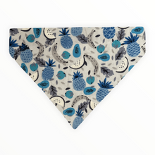 Load image into Gallery viewer, Blue Tropical Fruit Dog Bandana