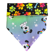 Load image into Gallery viewer, I Woof You Pride Glitter Dog Bandana