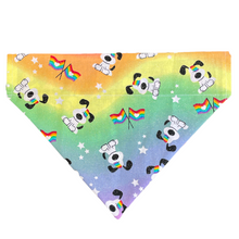 Load image into Gallery viewer, I Woof You Pride Glitter Dog Bandana