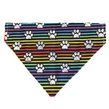 Load image into Gallery viewer, Paws & Rainbows Pride Dog Bandana