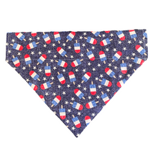 Load image into Gallery viewer, Popsicles Paws and Stars Dog Bandana