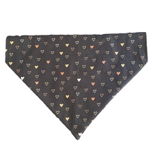 Load image into Gallery viewer, Hearts on Black Dog Bandana
