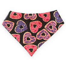 Load image into Gallery viewer, Donut Heart Dog Bandana