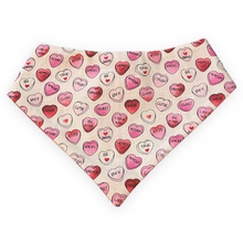 Load image into Gallery viewer, Heart Candy Plaid Dog Bandana
