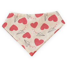 Load image into Gallery viewer, Love Airplane Dog Bandana