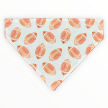 Load image into Gallery viewer, Watercolor Football Dog Bandana