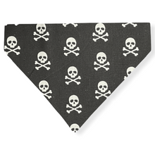 Load image into Gallery viewer, Skull and Bones Dog Bandana