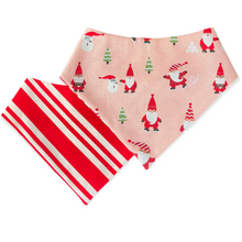 Load image into Gallery viewer, Pink Santa Gnomes Dog Bandana
