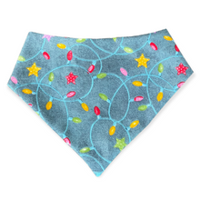Load image into Gallery viewer, Christmas Lights Dog Bandana