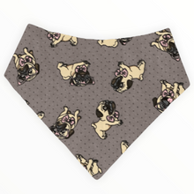 Load image into Gallery viewer, Pug Purple Dog Bandana