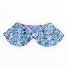 Load image into Gallery viewer, Bunnies on Blue Plaid Capelet
