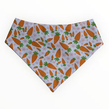 Load image into Gallery viewer, Carrots &amp; Floral Easter Dog Bandana
