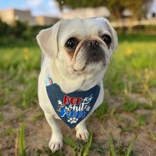 Load image into Gallery viewer, Red White &amp; Woof Dog Bandana
