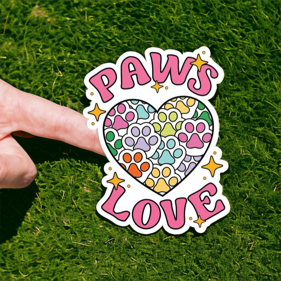 Paws Love Sticker