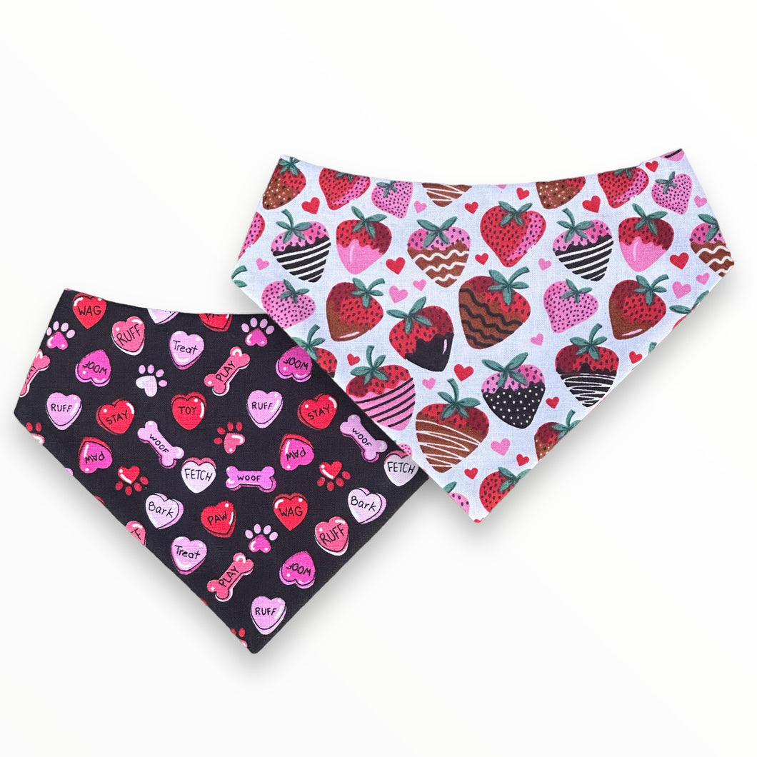 Strawberries & Woof Dog Bandana