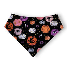 Load image into Gallery viewer, Halloween Pink and Purple Pumpkins Dog Bandana
