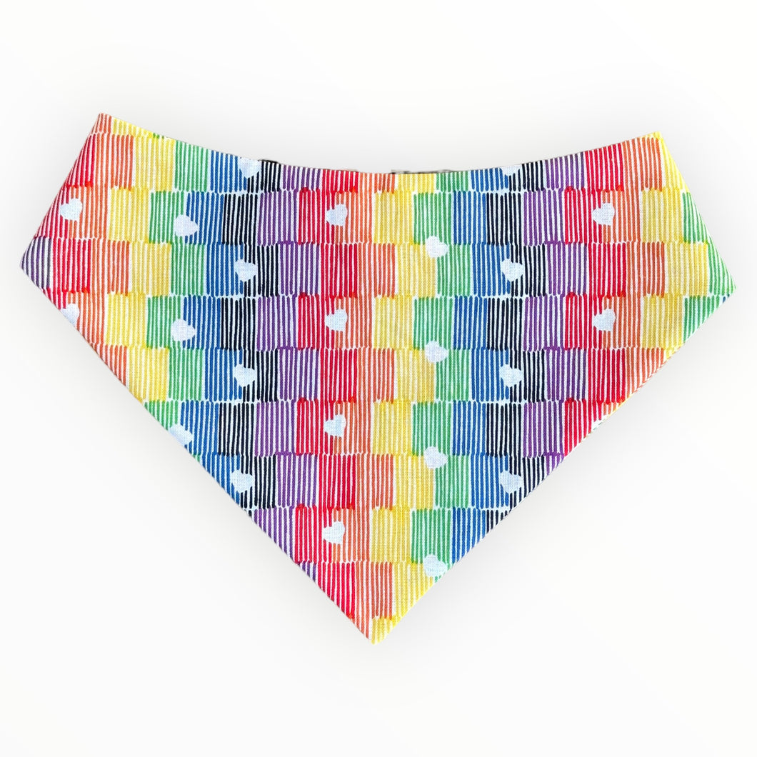 Rainbow Stripe Dog Bandana