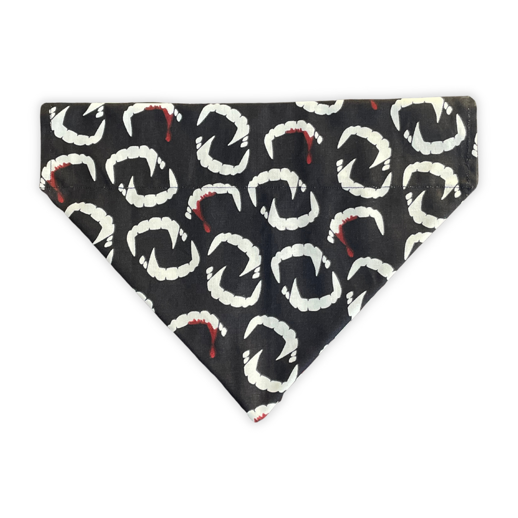 Vampire Teeth Halloween Dog Bandana