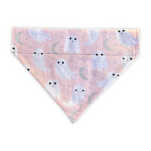 Load image into Gallery viewer, Pink Ghost Halloween Dog Bandana
