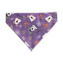 Load image into Gallery viewer, Ghost Dog &amp; Bats Halloween Reversible Dog Bandana
