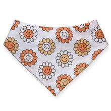 Load image into Gallery viewer, Hippie Flower Power Dog Bandana
