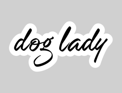 Dog Lady Sticker