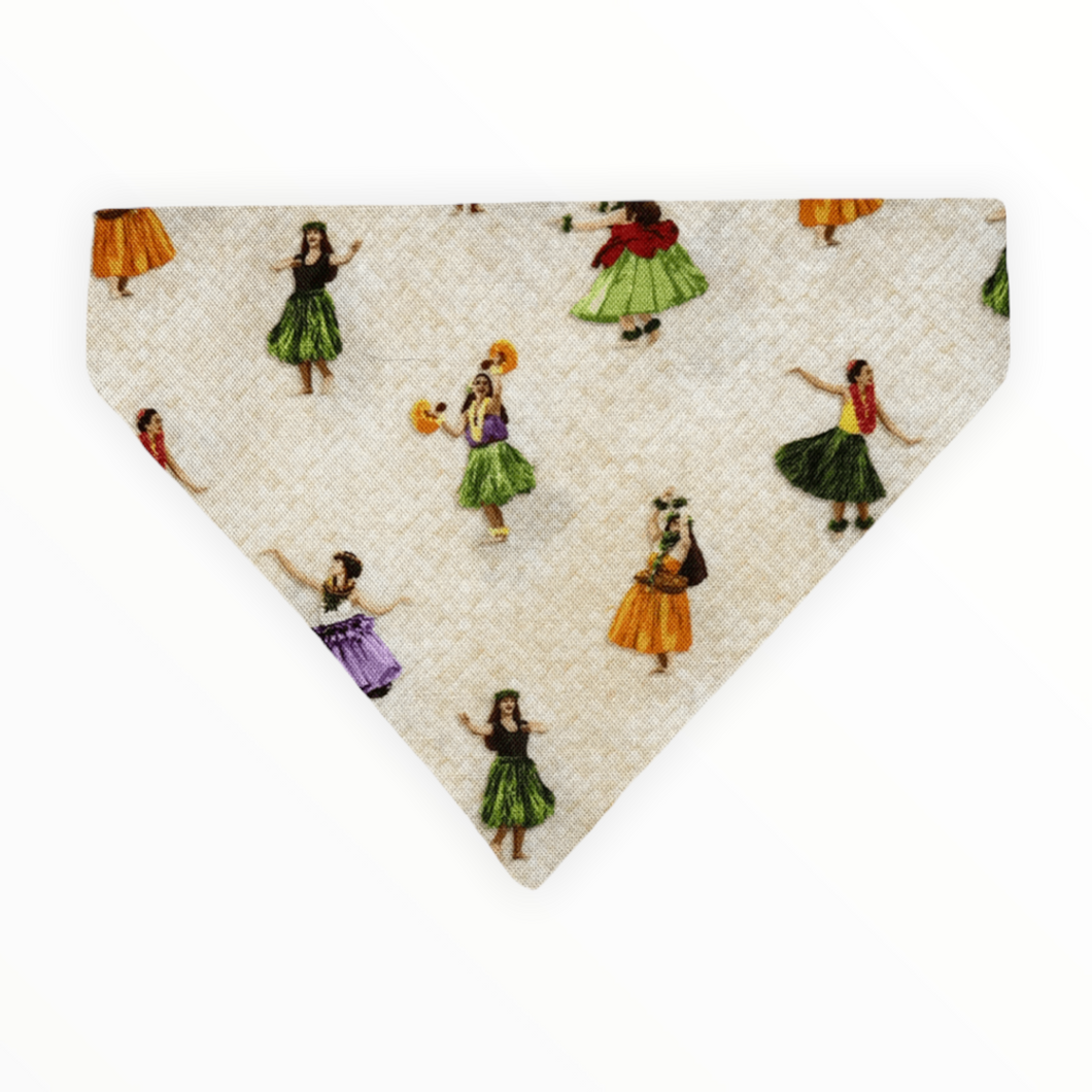 Hula Girl Dog Bandana