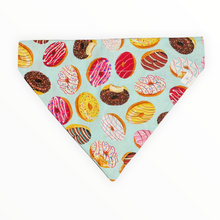 Load image into Gallery viewer, Donuts Blue Dog Bandana
