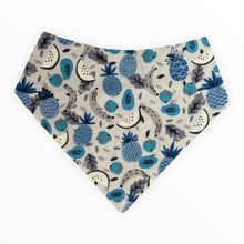 Load image into Gallery viewer, Blue Tropical Fruit Dog Bandana
