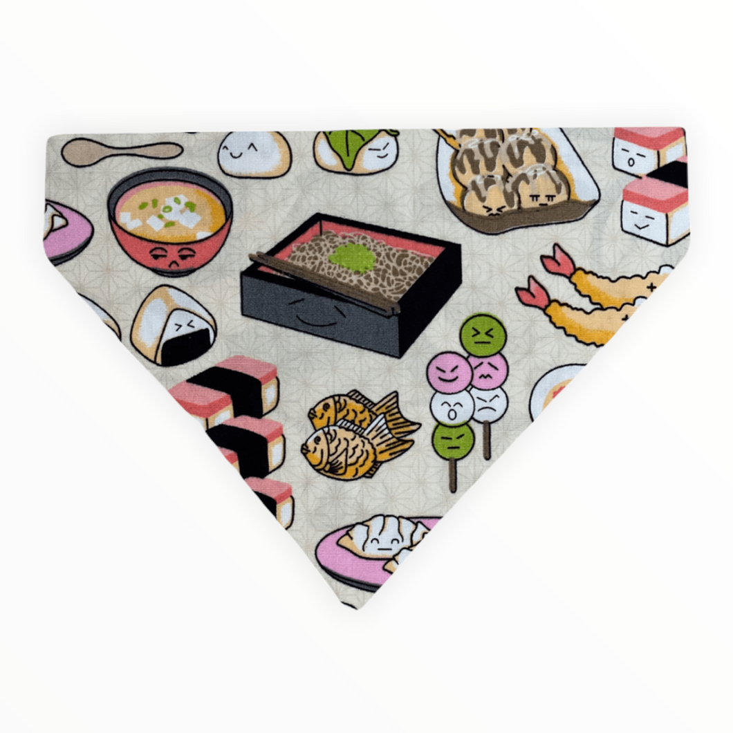 White Sushi Dog Bandana