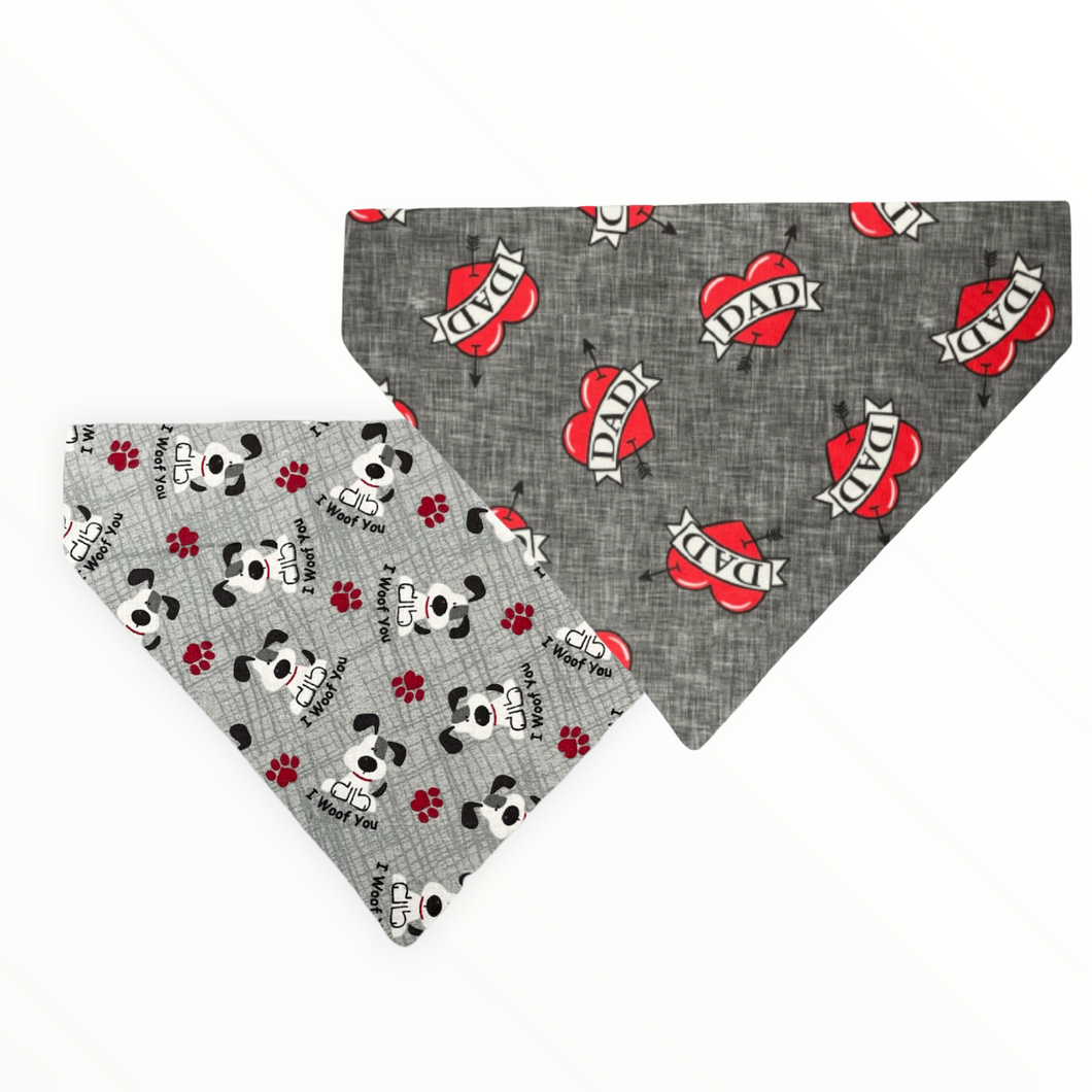 Dad Love Dog Bandana