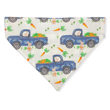 Load image into Gallery viewer, Easter Bunny Truck and Plaid Dog Bandana
