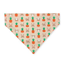 Load image into Gallery viewer, Bunny Carrots and Peeps Dog Bandana
