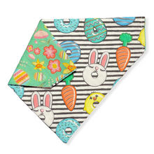 Load image into Gallery viewer, Easter Donuts and Easter Egg Floral Dog Bandana
