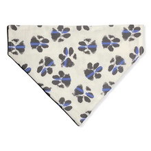 Load image into Gallery viewer, Police Blue Line Paw Dog Bandana
