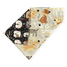 Load image into Gallery viewer, Dog Faces Dog Bandana
