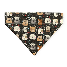 Load image into Gallery viewer, Dog Faces Dog Bandana
