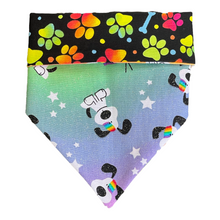 Load image into Gallery viewer, I Woof You Pride Glitter Dog Bandana
