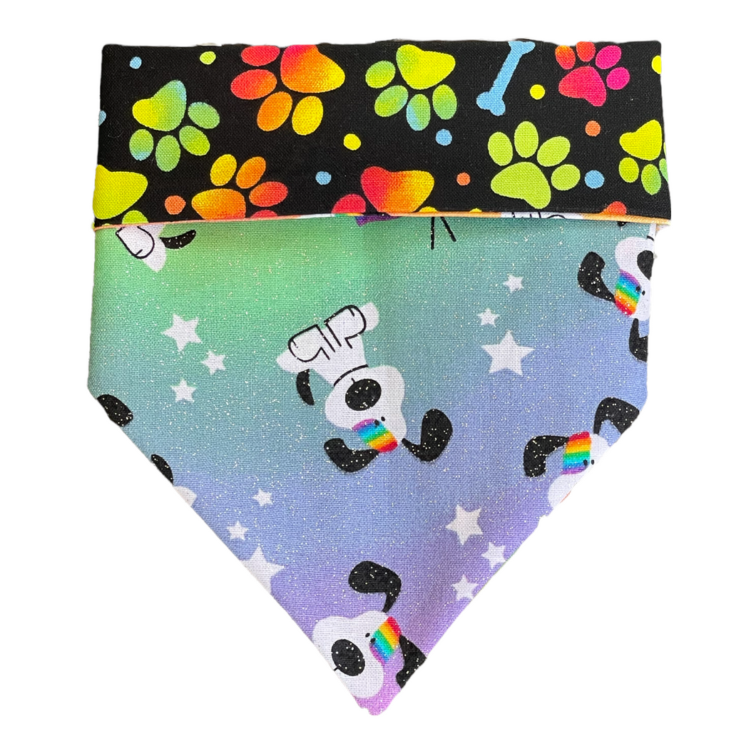 I Woof You Pride Glitter Dog Bandana