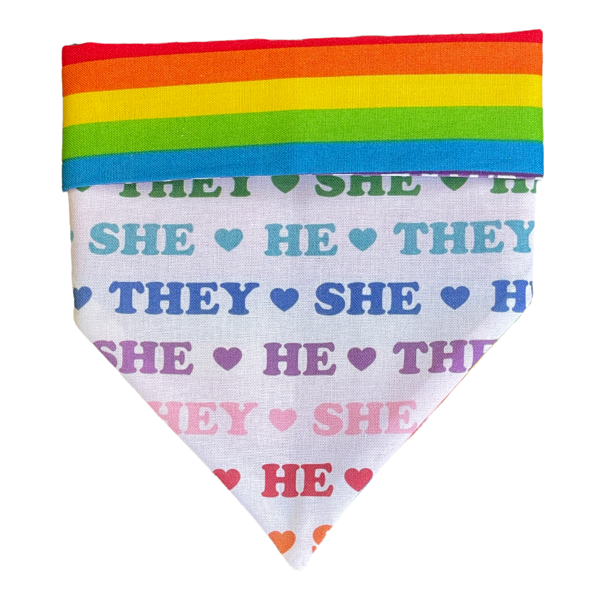 Rainbow dog bandana deals