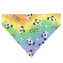 Load image into Gallery viewer, I Woof You Pride Glitter Dog Bandana
