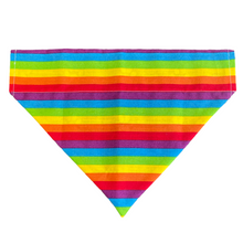 Load image into Gallery viewer, Paws &amp; Rainbows Pride Dog Bandana
