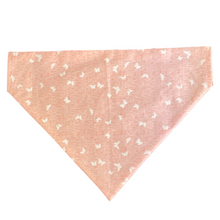 Load image into Gallery viewer, White Butterfly Pink Dog Bandana
