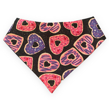 Load image into Gallery viewer, Donut Heart Dog Bandana
